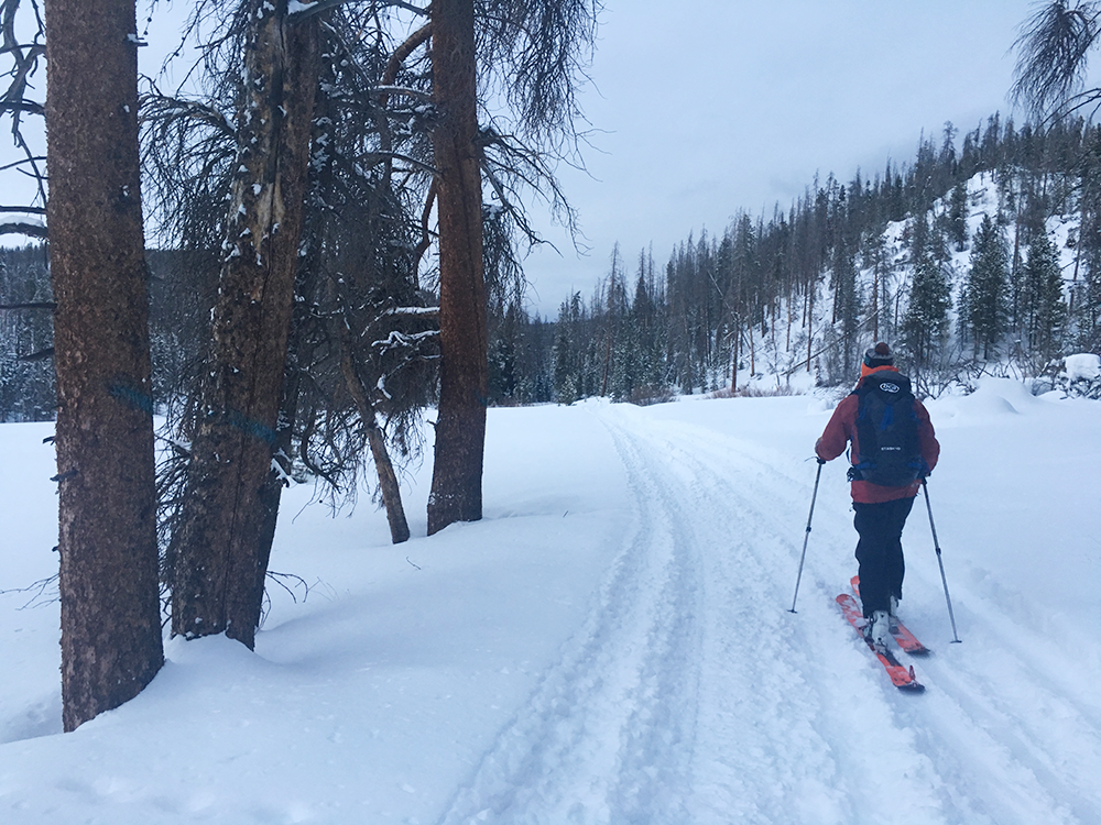 
Traveling to the high lonesome hut.
