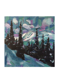 Back Country VisionsMEDIUMAcrylic & pastel on canvasBIOPhyllis Anderson is an award-winning artist who divides her time between Colorado and New Jersey. Her work focuses on mountain landscapes, exploring expressionist, visionary and abstract interpretations using acrylics and mixed media. She earned a BFA in painting at the University of Texas, where she won a Ford Foundation competition for a month-long art history course in Europe. After college, Phyllis and her musician husband moved to New York, where she worked for a corporate art consultant who handled high quality, "blue chip" art. Phyllis concentrated on developing her own vision, and by the time her first child was born, she was making largescale paintings that emphasized surface effects. In 2018, Phyllis left her day-job as a budget analyst for a medical education company, enabling her to devote herself full-time to studio practice. In 2020, she joined RGallery in Boulder, CO, and participated in a mural festival in Fraser, CO, where her mural was purchased for the Cozens Ranch Museum. She shows regularly in juried exhibits throughout the country. Her work is in private collections in Philadelphia, San Francisco, Denver, and Seattle. Her work can be seen locally at the Framewerx Gallery in Winter Park.HOMETOWNWinter Park, COI Venture Out Because… it frees my soul and connects me to the wonders of the wilderness.WEBSITE & SOCIAL	Website: www.phyllisandersonart.com	Instagram: @phyllisandersonart► View all 2021 Art Trail artists