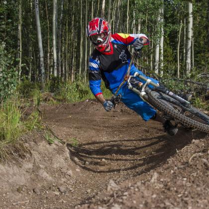 Downhill trails at Bike Granby Ranch