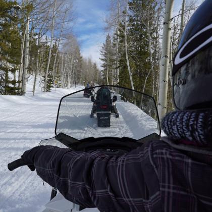 Snowmobile guided tours near Winter Park, Colorado