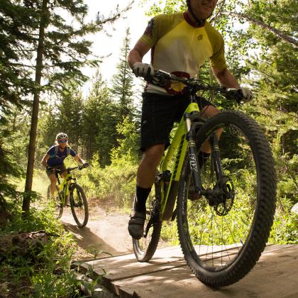 Cross Country Mountain Biking in Winter Park, Colo