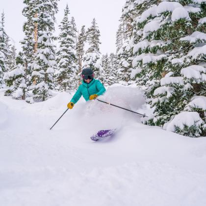 Skier in Powder