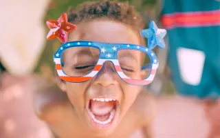 Patriotic Child