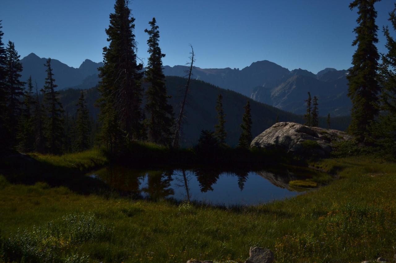 Roaring Fork Trailhead located at the East end of Lake Granby