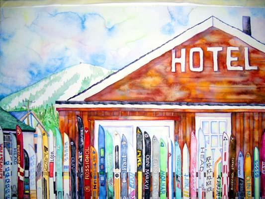 Elizabeth Kurtak Art Gallery Positively Fraser painting from Elizabeth Kurtak Art Gallery