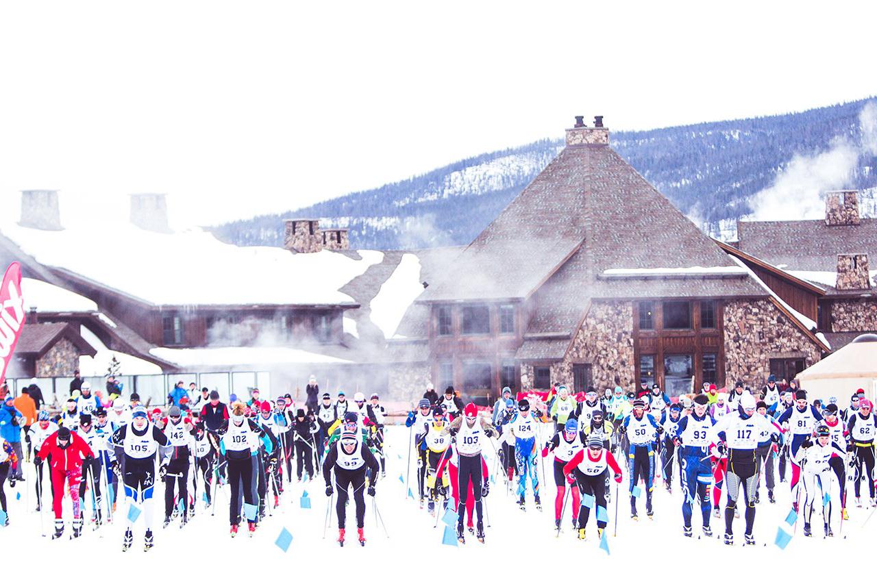 Cross country sking event
