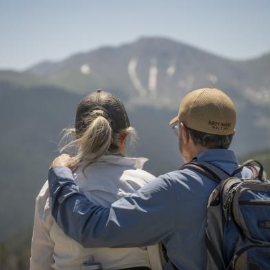Couple looking at Parry's Peak