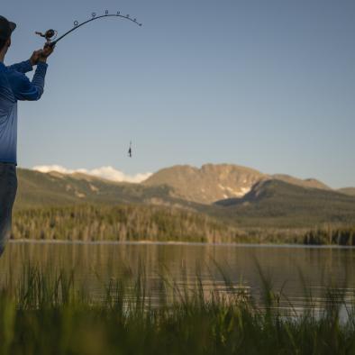 Fishing at Meadow Creek Reservoir