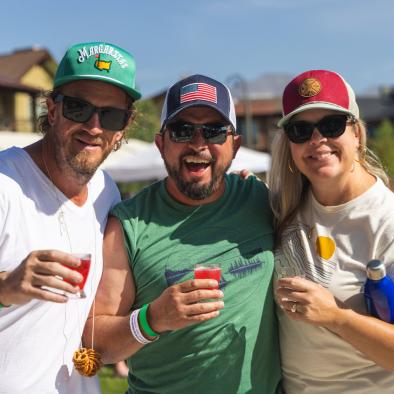 Friends Drinking at an Event