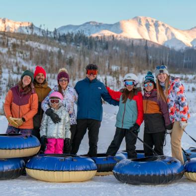 Family Tubing in Winter Park Colorado
