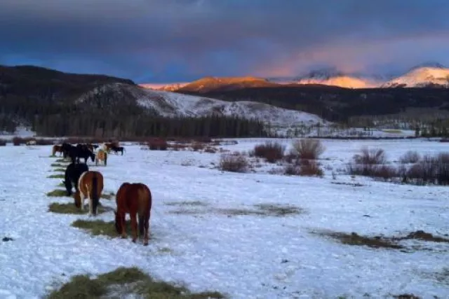 Sunset at Devil's Thumb Ranch Stables 2011 Photo 3