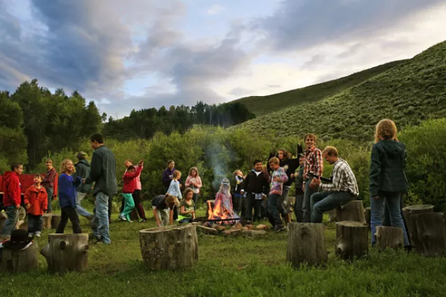 Kids Campfire and Hayride at Drowsy Water Ranch Photo 6