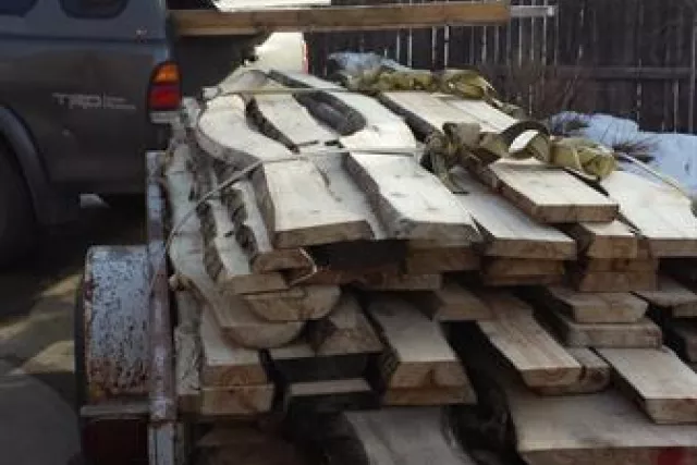 One of the hauls of local Aspen soon to become beautiful furniture. Photo 14