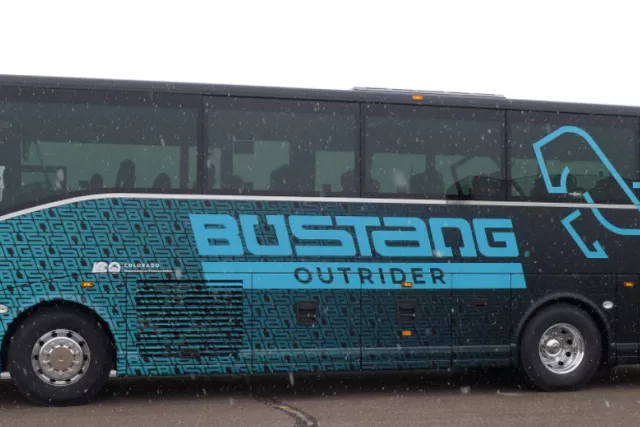 Bustang Outrider Transit Center at Cooper Creek Square Photo