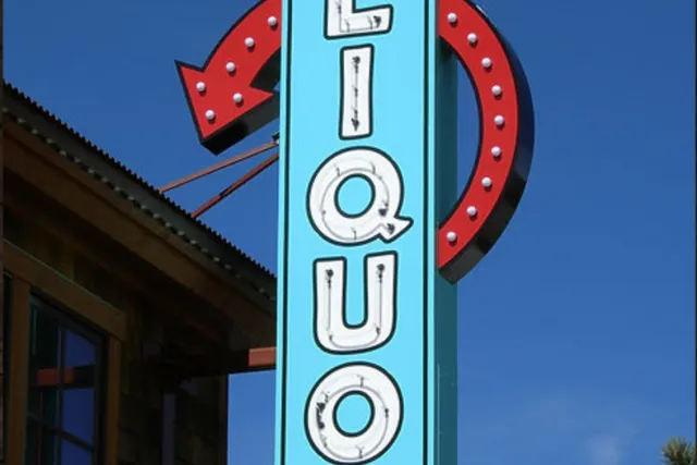 Look for the Icebox Liquor Sign Photo