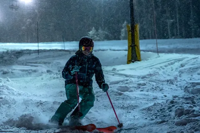 Night Skiing at Granby Ranch Photo