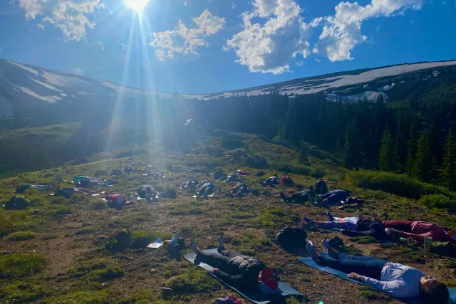 Hike to the Broome Hut Yoga Pilates Fusion for Brammer Family Fund Photo