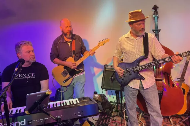 Local musician Rick Brough plays the KFFR stage during the Sound of Grand County Music Series Photo 9