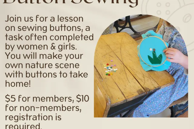 Historic Crafting: Button Sewing Photo