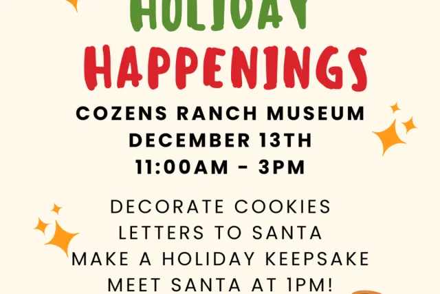 Holiday Happenings with Cookies, Crafts, & Santa Photo
