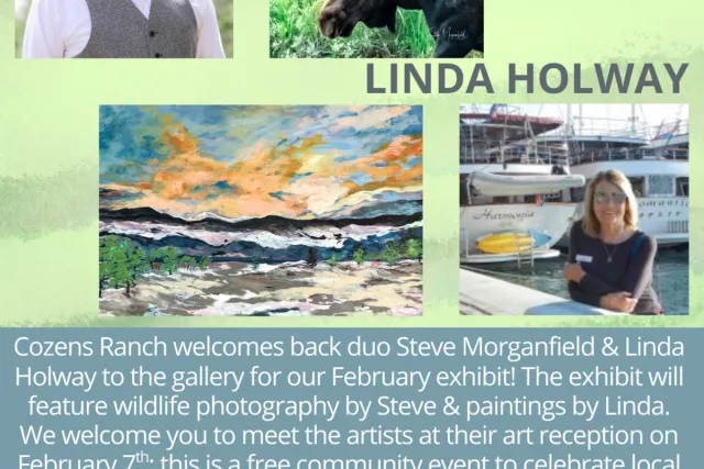 Steve Morganfield & Linda Holway Art Reception Photo