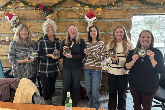 Wine, Cheese & Paint-by-Layers Photo