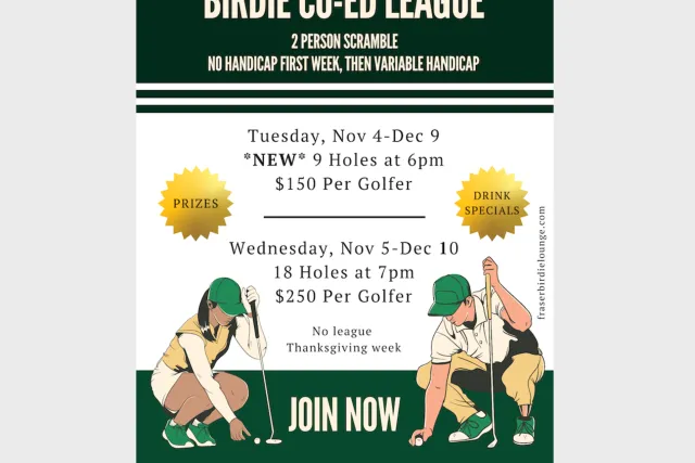 2025 Fall Birdie CO-ED Golf League 9 Holes Photo