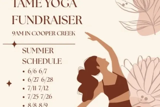 Fundraiser Yoga in Cooper Creek Square Photo
