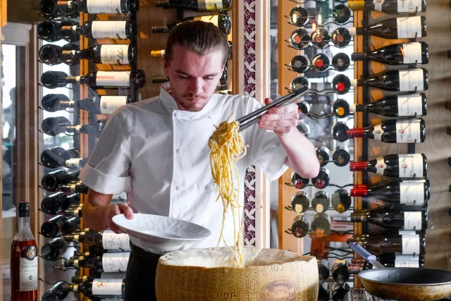 Parmesan Wheel Pasta Experience Photo