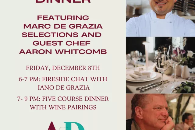 Five Course Wine Pairing Dinner: Marc de Grazio Selections + Chef Aaron Whitcomb Photo
