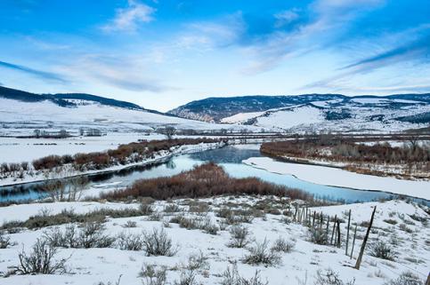 Confluence of Blue River, Colorado River and Muddy Creek. As seen from the McElroy Ranch Conservation Easement. Photo by Susan Herpel.