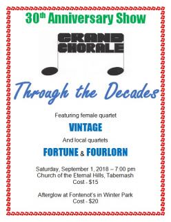 Grand Chorale Through The Decades Winter Park Colorado