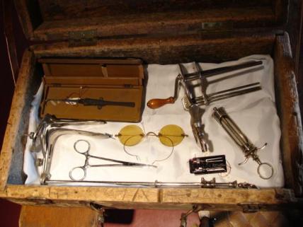 See Doc Susie's actual medical tools and other items.