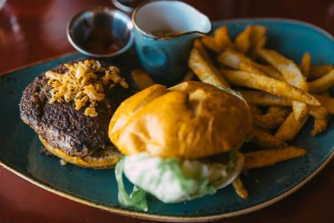 Heck's Wagyu beef burger 