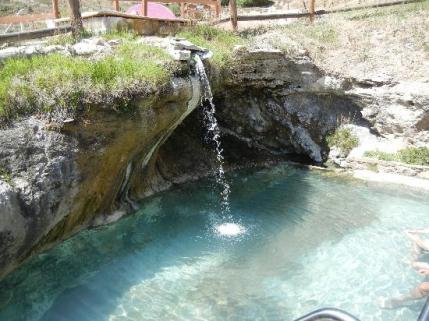 Relax in our soothing mineral hot springs