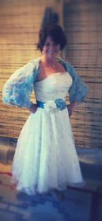 Freelance designed Shawl & Belt for the perfect look 