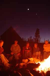 Campfires and s'mores