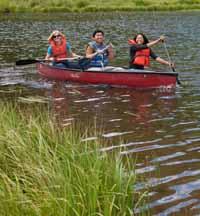 Canoe and  go fishing at our Reservoir