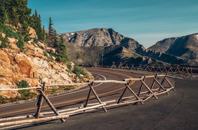 road with view of mountains