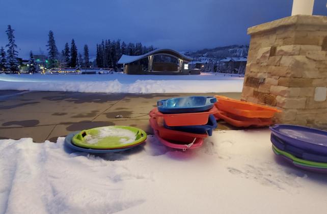 Sleds at Rendezvous Event Center