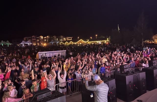 Crowd at Night Show