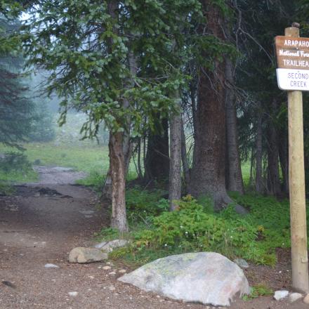 Second Creek Trailhead in Winter Park, Colorado