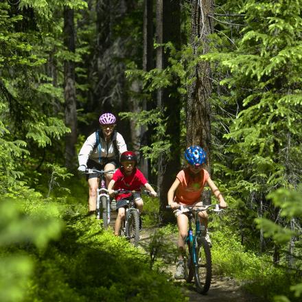 Family Bike Ride in Winter Park, Colorado