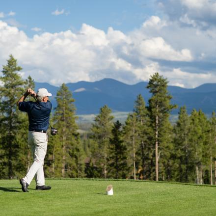 Golf at Pole Creek Golf Course near Winter Park, Colorado 