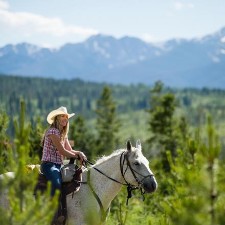 Horseback Riding in the Rocky Mountains near Winter Park, Colorado