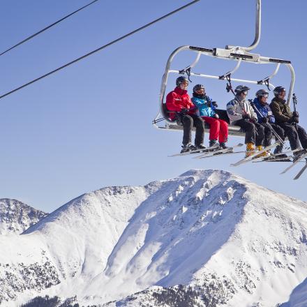 Scenic Chair lift ride at Winter Park Resort in Colorado 