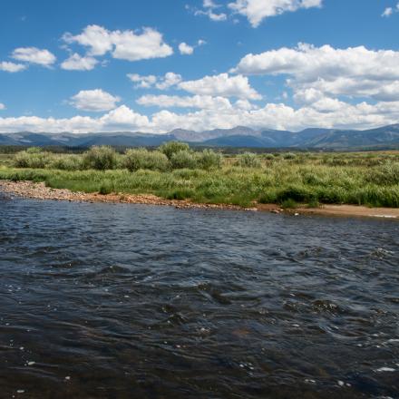 Fraser River in Winter Park, Colorado 