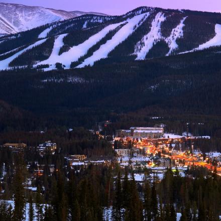 Winter Park, Colorado at Night 