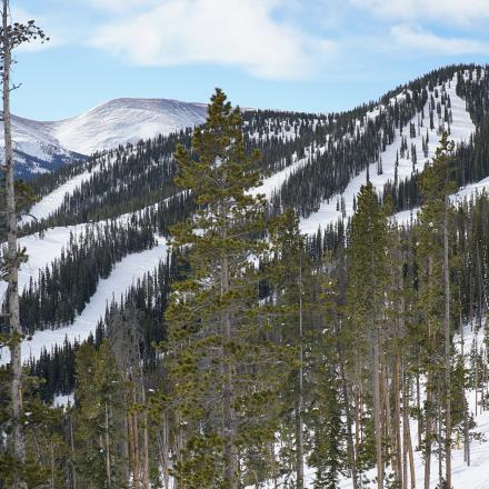 Winter Scene at Winter Park Ski Resort 