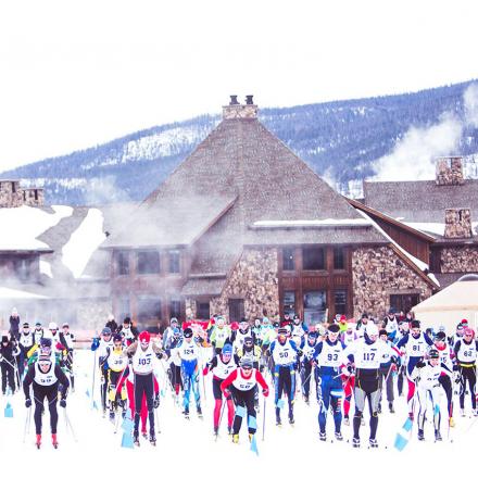 Cross country sking event